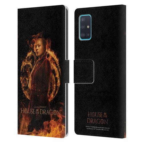 House Of The Dragon: Television Series Key Art Rhaenyra Leather Book Wallet Case Cover For Samsung Galaxy A51 (2019)