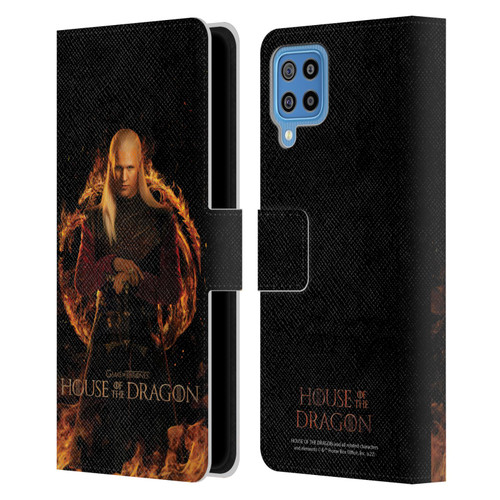 House Of The Dragon: Television Series Key Art Daemon Leather Book Wallet Case Cover For Samsung Galaxy F22 (2021)