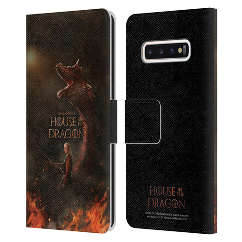 House Of The Dragon: Television Series Key Art Poster 2 Leather Book Wallet Case Cover For Samsung Galaxy S10