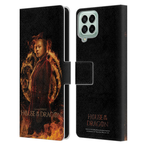 House Of The Dragon: Television Series Key Art Rhaenyra Leather Book Wallet Case Cover For Samsung Galaxy M33 (2022)