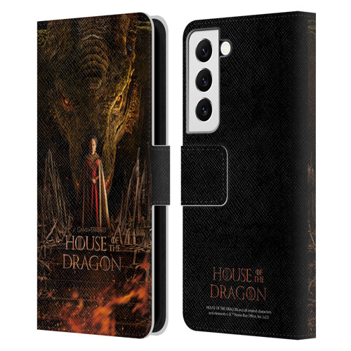 House Of The Dragon: Television Series Key Art Poster 1 Leather Book Wallet Case Cover For Samsung Galaxy S22 5G
