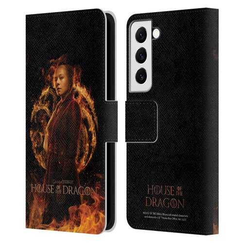House Of The Dragon: Television Series Key Art Rhaenyra Leather Book Wallet Case Cover For Samsung Galaxy S22 5G
