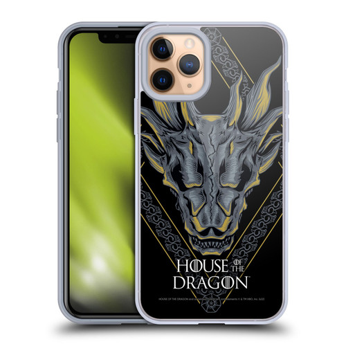 House Of The Dragon: Television Series Graphics Dragon Head Soft Gel Case for Apple iPhone 11 Pro