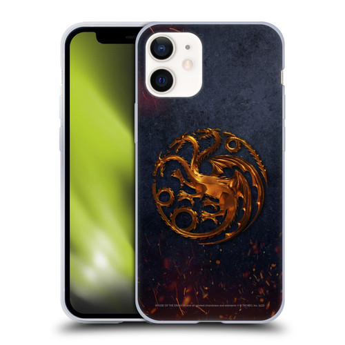 House Of The Dragon: Television Series Graphics Targaryen Emblem Soft Gel Case for Apple iPhone 12 Mini
