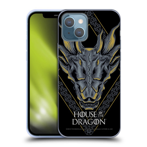 House Of The Dragon: Television Series Graphics Dragon Head Soft Gel Case for Apple iPhone 13