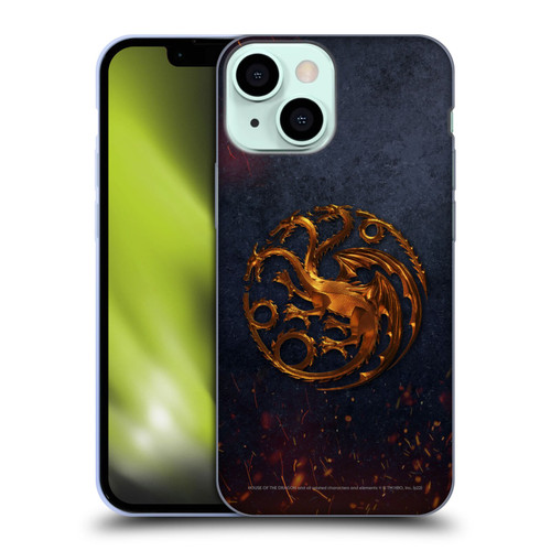 House Of The Dragon: Television Series Graphics Targaryen Emblem Soft Gel Case for Apple iPhone 13 Mini