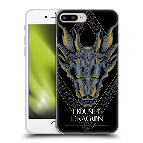 House Of The Dragon: Television Series Graphics Dragon Head Soft Gel Case for Apple iPhone 7 Plus / iPhone 8 Plus