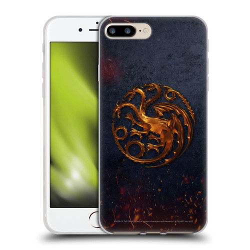 House Of The Dragon: Television Series Graphics Targaryen Emblem Soft Gel Case for Apple iPhone 7 Plus / iPhone 8 Plus