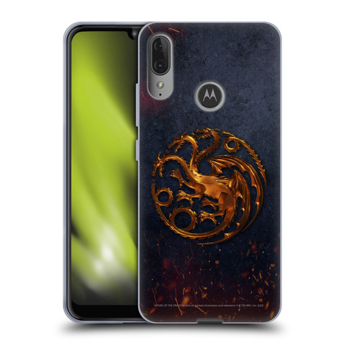 House Of The Dragon: Television Series Graphics Targaryen Emblem Soft Gel Case for Motorola Moto E6 Plus