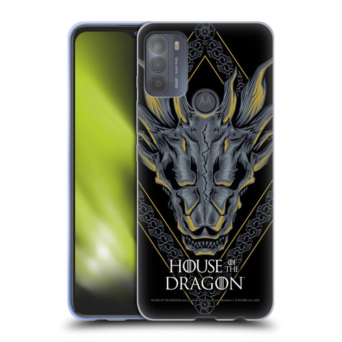 House Of The Dragon: Television Series Graphics Dragon Head Soft Gel Case for Motorola Moto G50