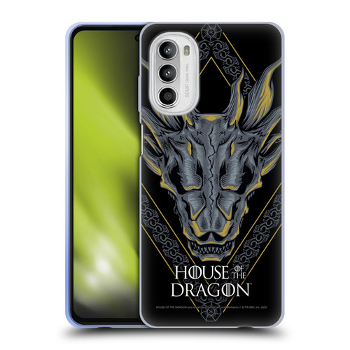 House Of The Dragon: Television Series Graphics Dragon Head Soft Gel Case for Motorola Moto G52