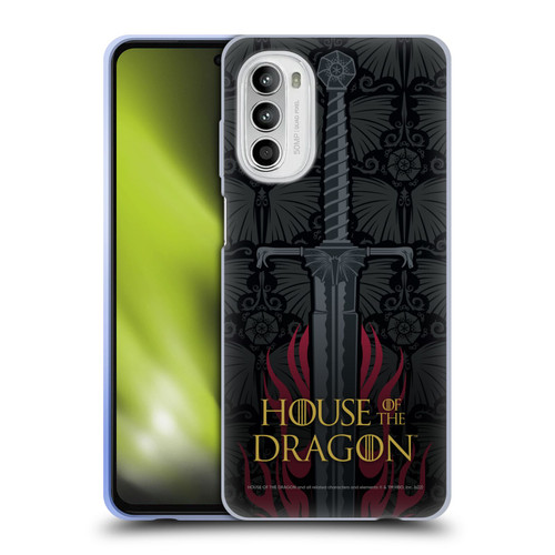 House Of The Dragon: Television Series Graphics Sword Soft Gel Case for Motorola Moto G52