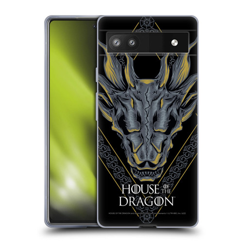 House Of The Dragon: Television Series Graphics Dragon Head Soft Gel Case for Google Pixel 6a