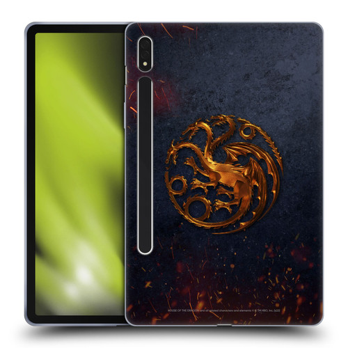 House Of The Dragon: Television Series Graphics Targaryen Emblem Soft Gel Case for Samsung Galaxy Tab S8