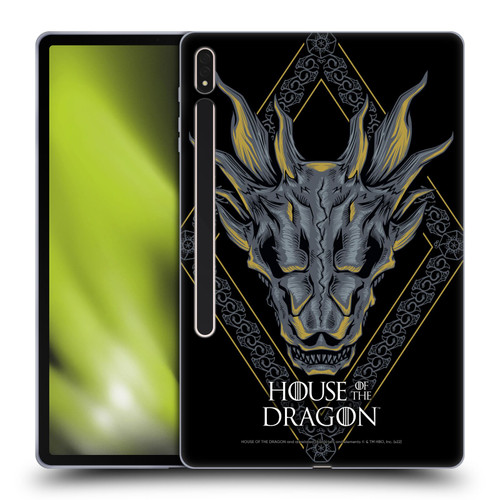 House Of The Dragon: Television Series Graphics Dragon Head Soft Gel Case for Samsung Galaxy Tab S8 Plus