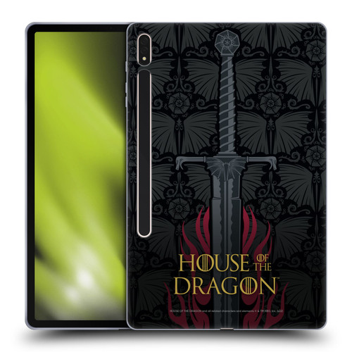 House Of The Dragon: Television Series Graphics Sword Soft Gel Case for Samsung Galaxy Tab S8 Plus