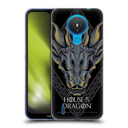 House Of The Dragon: Television Series Graphics Dragon Head Soft Gel Case for Nokia 1.4