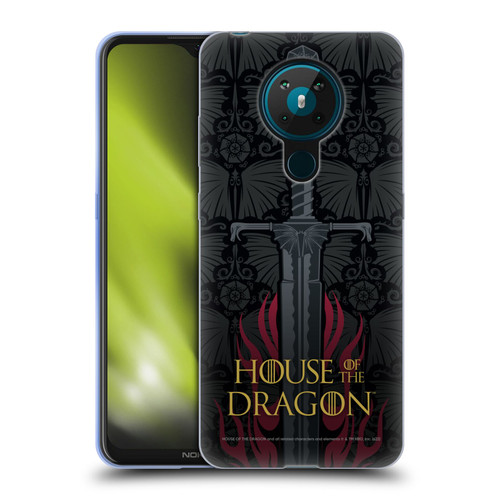 House Of The Dragon: Television Series Graphics Sword Soft Gel Case for Nokia 5.3