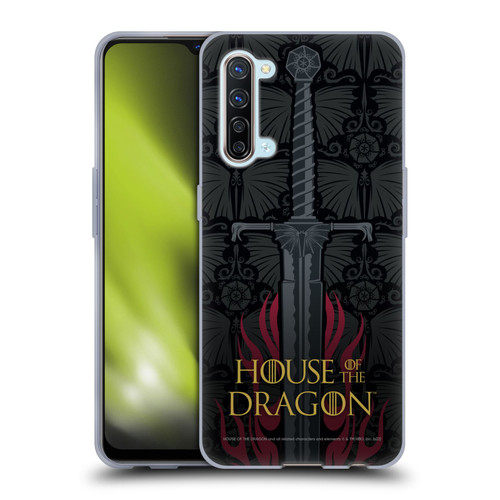 House Of The Dragon: Television Series Graphics Sword Soft Gel Case for OPPO Find X2 Lite 5G