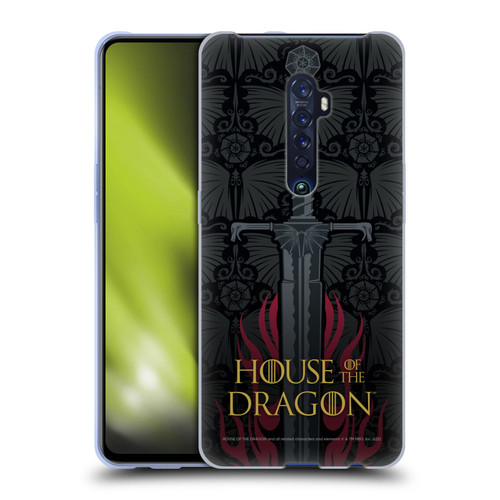 House Of The Dragon: Television Series Graphics Sword Soft Gel Case for OPPO Reno 2