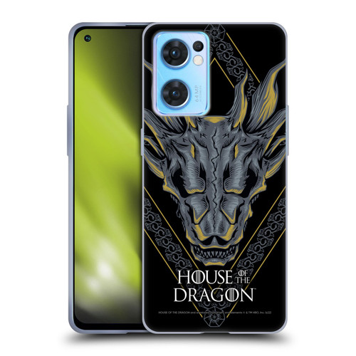 House Of The Dragon: Television Series Graphics Dragon Head Soft Gel Case for OPPO Reno7 5G / Find X5 Lite