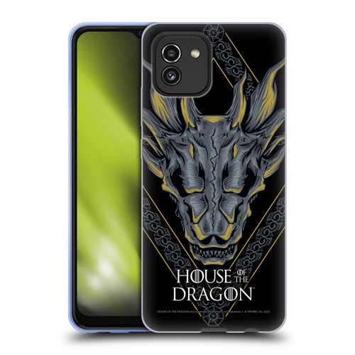 House Of The Dragon: Television Series Graphics Dragon Head Soft Gel Case for Samsung Galaxy A03 (2021)