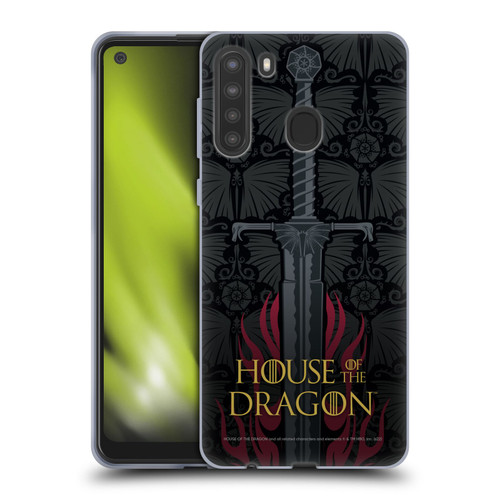 House Of The Dragon: Television Series Graphics Sword Soft Gel Case for Samsung Galaxy A21 (2020)