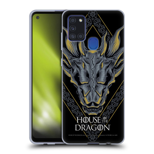 House Of The Dragon: Television Series Graphics Dragon Head Soft Gel Case for Samsung Galaxy A21s (2020)