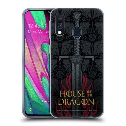 House Of The Dragon: Television Series Graphics Sword Soft Gel Case for Samsung Galaxy A40 (2019)