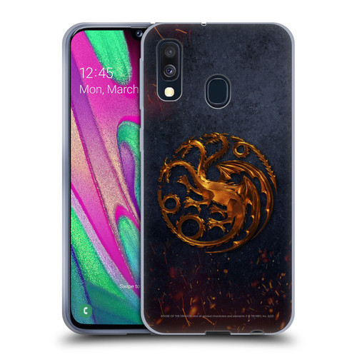 House Of The Dragon: Television Series Graphics Targaryen Emblem Soft Gel Case for Samsung Galaxy A40 (2019)