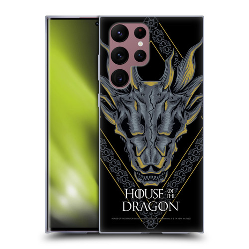 House Of The Dragon: Television Series Graphics Dragon Head Soft Gel Case for Samsung Galaxy S22 Ultra 5G