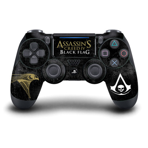 Assassin's Creed Black Flag Logos Grunge Vinyl Sticker Skin Decal Cover for Sony DualShock 4 Controller