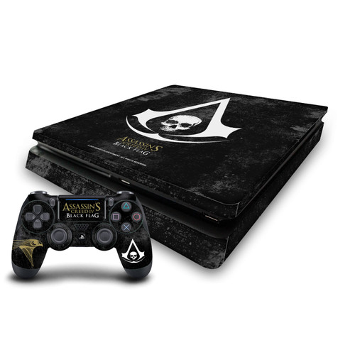Assassin's Creed Black Flag Logos Grunge Vinyl Sticker Skin Decal Cover for Sony PS4 Slim Console & Controller