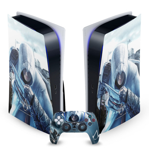 Assassin's Creed Key Art Altaïr Hidden Blade Vinyl Sticker Skin Decal Cover for Sony PS5 Disc Edition Bundle
