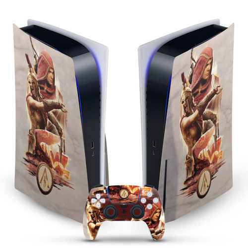 Assassin's Creed Odyssey Artwork Kassandra Vinyl Sticker Skin Decal Cover for Sony PS5 Disc Edition Bundle