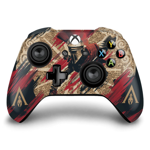 Assassin's Creed Odyssey Artwork Alexios With Spear Vinyl Sticker Skin Decal Cover for Microsoft Xbox One S / X Controller