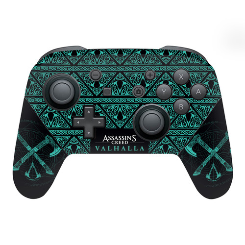 Assassin's Creed Valhalla Key Art Dual Axes Vinyl Sticker Skin Decal Cover for Nintendo Switch Pro Controller