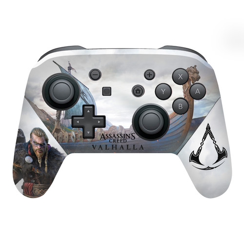 Assassin's Creed Valhalla Key Art Male Eivor 2 Vinyl Sticker Skin Decal Cover for Nintendo Switch Pro Controller