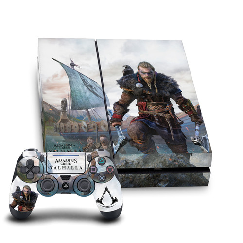 Assassin's Creed Valhalla Key Art Male Eivor 2 Vinyl Sticker Skin Decal Cover for Sony PS4 Console & Controller