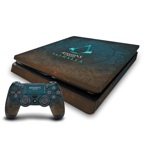 Assassin's Creed Valhalla Key Art Logo Vinyl Sticker Skin Decal Cover for Sony PS4 Slim Console & Controller