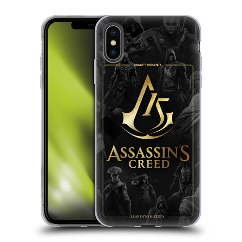 Assassin's Creed 15th Anniversary Graphics Crest Key Art Soft Gel Case for Apple iPhone XS Max