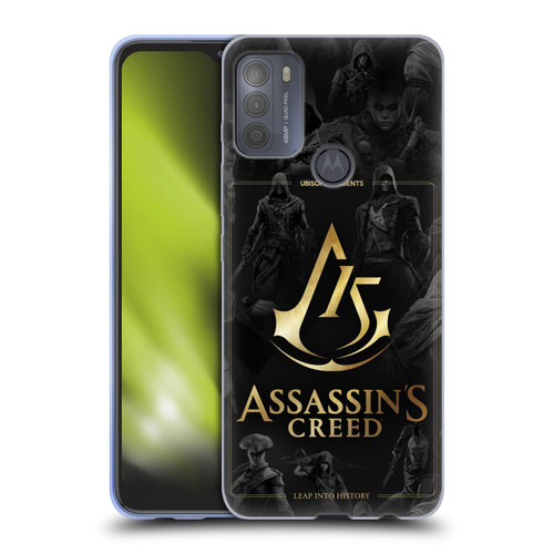 Assassin's Creed 15th Anniversary Graphics Crest Key Art Soft Gel Case for Motorola Moto G50