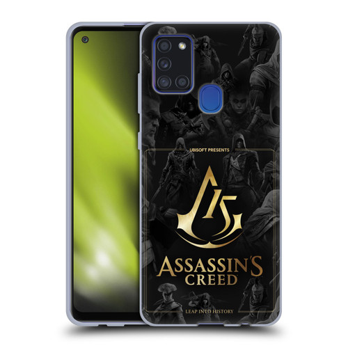 Assassin's Creed 15th Anniversary Graphics Crest Key Art Soft Gel Case for Samsung Galaxy A21s (2020)