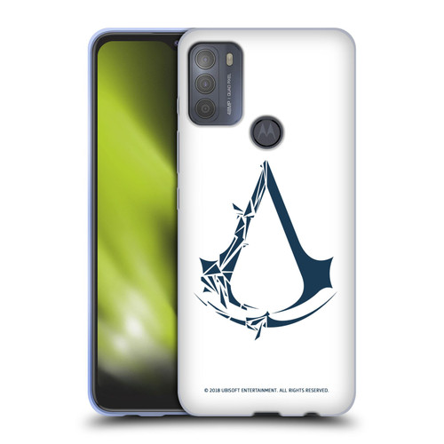 Assassin's Creed III Logos Geometric Soft Gel Case for Motorola Moto G50