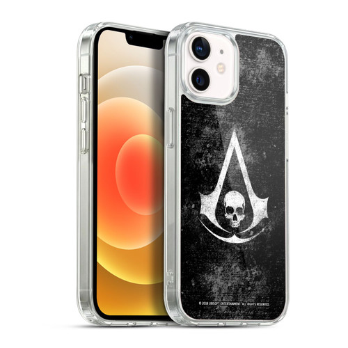 Assassin's Creed Black Flag Logos Grunge Soft Gel Case for Apple iPhone 12 / iPhone 12 Pro & MagSafe