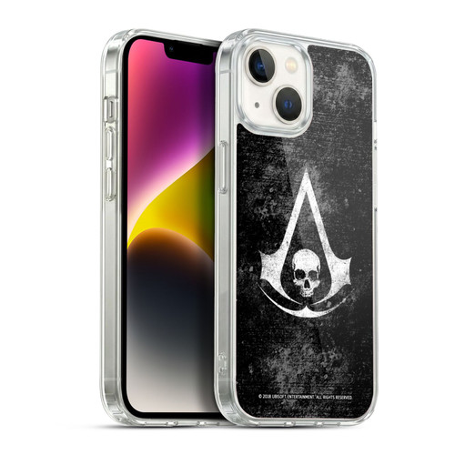 Assassin's Creed Black Flag Logos Grunge Soft Gel Case for Apple iPhone 14