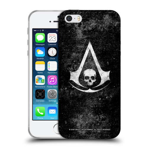 Assassin's Creed Black Flag Logos Grunge Soft Gel Case for Apple iPhone 5 / 5s / iPhone SE 2016
