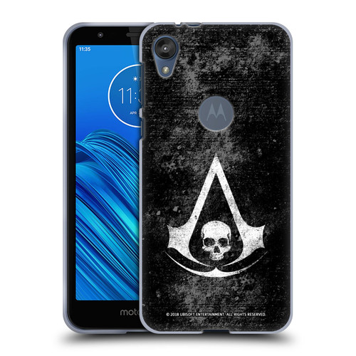 Assassin's Creed Black Flag Logos Grunge Soft Gel Case for Motorola Moto E6