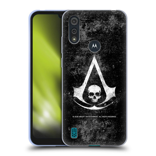Assassin's Creed Black Flag Logos Grunge Soft Gel Case for Motorola Moto E6s (2020)
