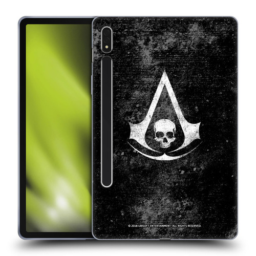 Assassin's Creed Black Flag Logos Grunge Soft Gel Case for Samsung Galaxy Tab S8
